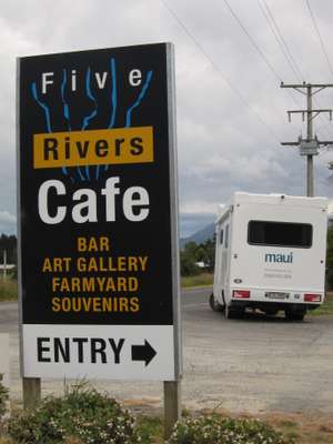 Five Rivers Cafe Sign