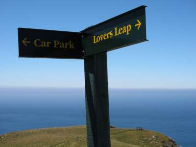 Lovers Leap Signpost